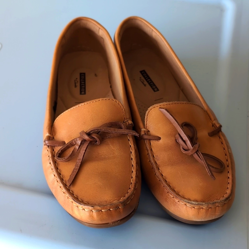 Collections by Clarks Brown Leather Loafer Women's 9
